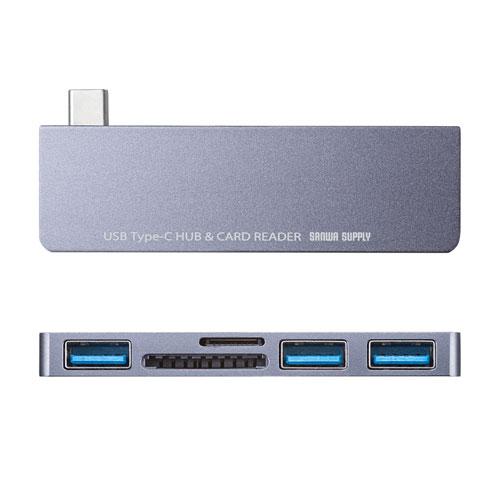 【5個セット】 サンワサプライ USB Type-Cハブ(カードリーダー付き) USB-3TCHC18GYX5｜buzzhobby2｜05