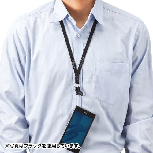 サンワサプライ ネックストラップ 10mm幅 ブルー DG-ST16BL｜buzzhobby2｜02