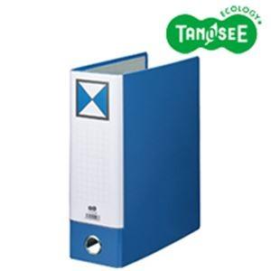 （まとめ）片開きパイプ式ファイルKJ（指かけ穴付） A4-S 80mmとじ 青 30冊