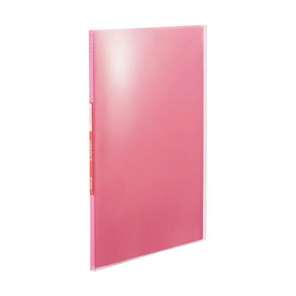 （まとめ）キングジム シンプリーズクリアーファイル(透明) A4タテ 10ポケット 背幅10mm ピンク TH184TSPHP 1冊 〔×50セット〕