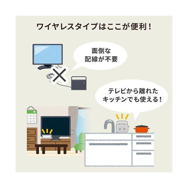 サンワダイレクトテレビ用ワイヤレススピーカー 手元スピーカー 置くだけ充電式 400-SP064W 1台｜buzzhobby2｜06