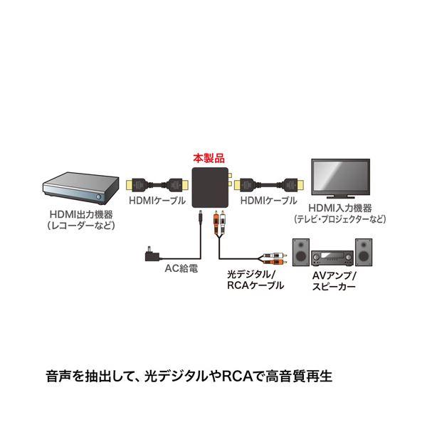 〔訳あり・在庫処分〕サンワサプライ HDMI信号オーディオ分離器(光デジタル/アナログ対応) VGA-CVHD5｜buzzhobby2｜03