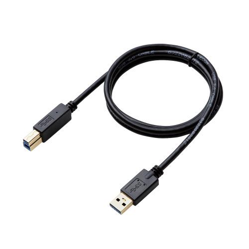 エレコム USB3.0ケーブル/A-Bタイプ/AV売場用/1.0m/ブラック DH-AB3N10BK｜buzzhobby