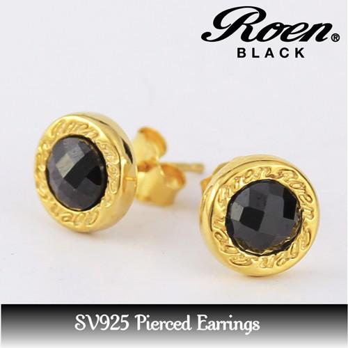 銀座店 クロムハーツ 22K タイニー CHクロス フープ ピアス ゴールド