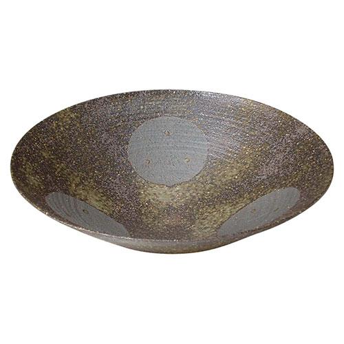 京焼・清水焼 灰緑丸 8寸鉢(竹ス付) 8寸鉢(約φ235×70mm)・竹ス×各1 日本製 22506304 | 