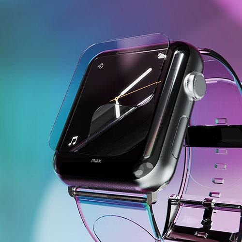 miak セルフヒーリング 液晶保護フィルム for Apple Watch Series 7 45 (2枚入り) MA22173AW｜buzzhobby｜03