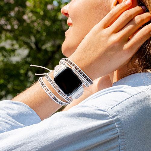 CAPE DIABLO Apple Watch用バンド ホワイトラブラドライト for Apple Watch 38-45mm Mサイズ C｜buzzhobby｜03