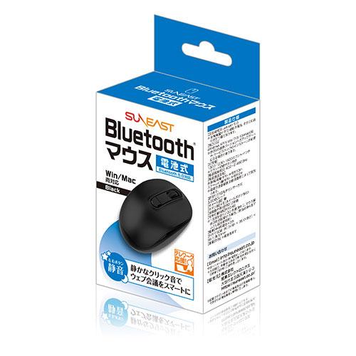 SUNEAST Bluetoothマウス 電池式 Win/Mac両対応 左右ボタン静音 ブラック SE-MABT01-BK｜buzzhobby｜05