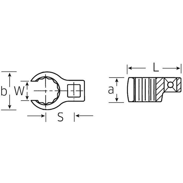 通販公式サイト STAHLWILLE（スタビレー） 440-32 （1／2SQ）クローリングスパナ （03190032）