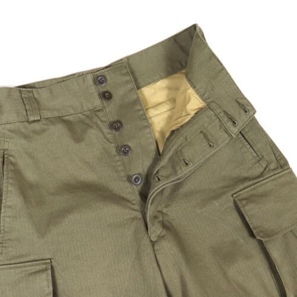 フランス軍 M47 フィールドパンツ 後期型 カーゴパンツ レプリカ オリーブ 24 約86cm 仏軍 ミリタリーパンツ 軍モノ 軍パン