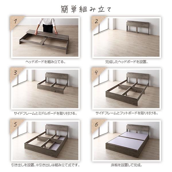 ベッド ダブル ボンネルコイルマットレス付き グレージュ ds-2423341 ベッド ダブル ボンネルコイルマットレス付き グレージュ フラップ扉