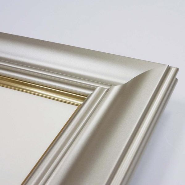 超軽量 油絵額 F15号 (652×530mm) シャンパンシルバー すごく軽い油絵
