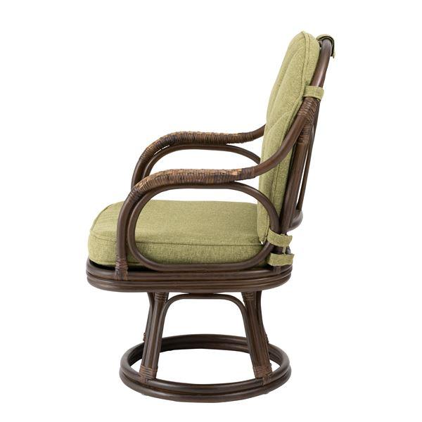 [まかほり] Kazama アームチェア　回転式　ラタン　籐椅子 まかほり様専用] Kazama アームチェア 回転式 ラタン 籐椅子