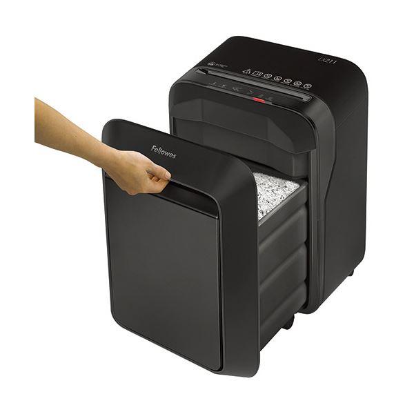 フェローズデスクサイドシュレッダー LX211 A4 マイクロカット ブラック 5180201 1台