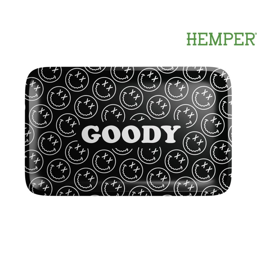 HEMPER GOODY BLACK PATTERN FACE ROLLING TRAY ヘンパー グッディ ブラックパターン フェイス