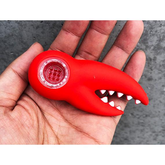 LIT SILICONE LOBSTER CLAW HAND PIPE ロブスター シリコン ハンドパイプ スクリーン内蔵 LIT