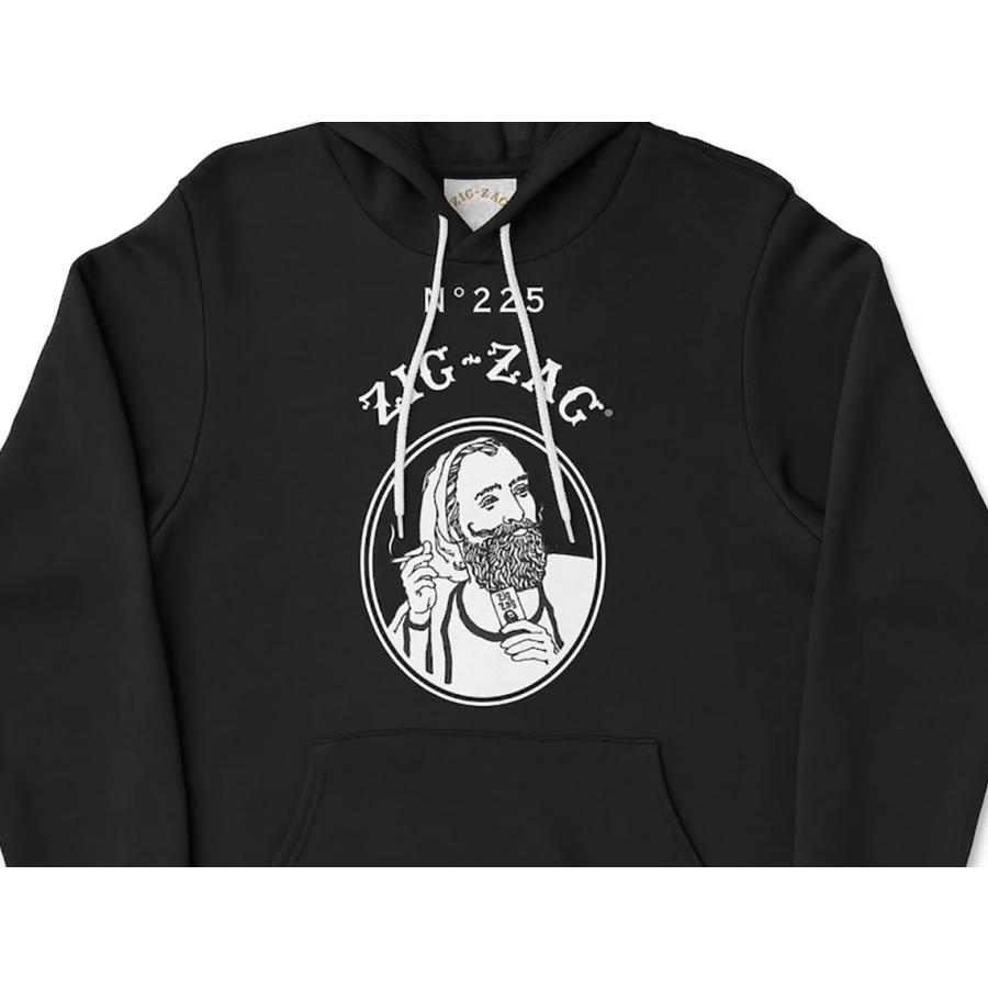 ZIG ZAG CLASSIC HOODIE ジグザグ クラシック オフィシャル フーディー パーカー ブラック｜buzzmontage｜02