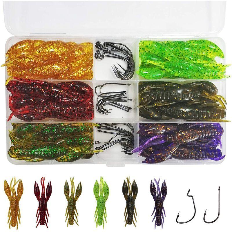 釣り ワームセット クローワーム ロックフィッシュ チヌ バス 根魚 ルアー ワームセット ザリガニ 疑似餌 3 2in ワームフック含める Buzzone 通販 Yahoo ショッピング