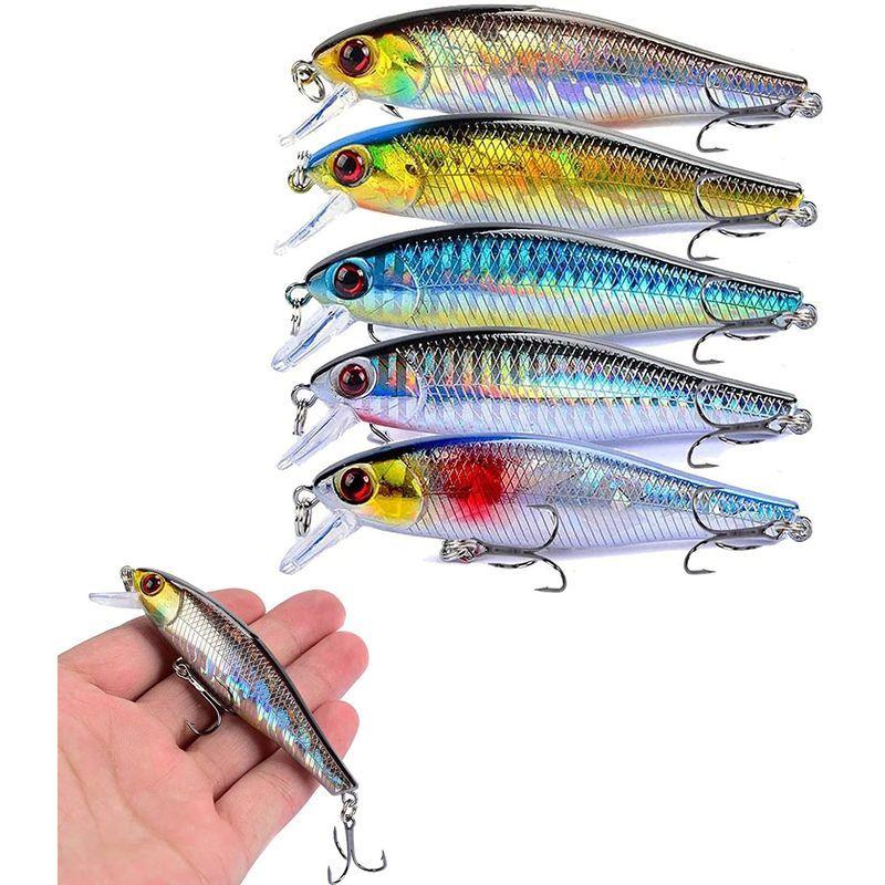 ルアー シーバス Exh 5個セット ジグセット マイクロジギング フィッシング 釣具 海釣りセット ルアー投げ釣りバス釣り シーバ 魅力的な