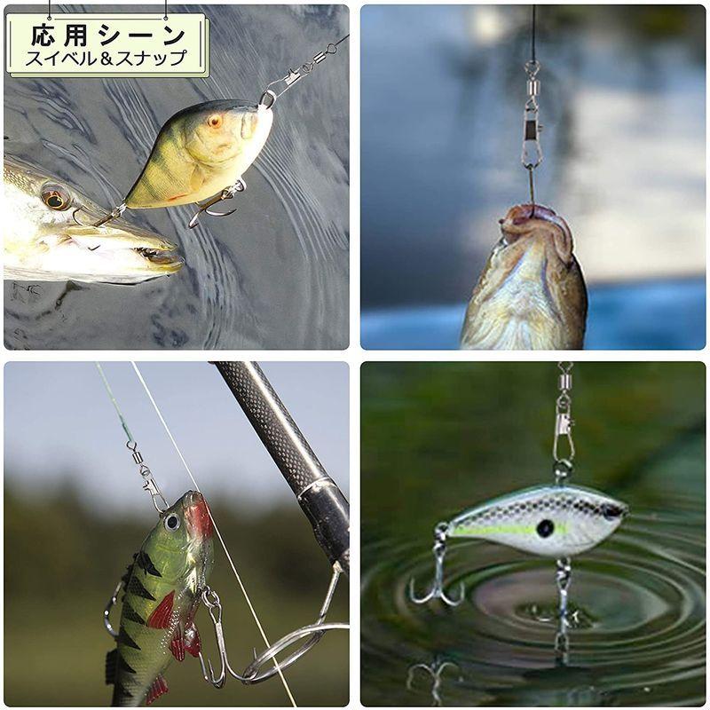 釣りスイベルスナップ スナップ付きスイベル インターロックスナップ バス釣り トラウト釣り ルアー交換用コネクター 破断力バツグン 5種サイ Buzzone 通販 Yahoo ショッピング