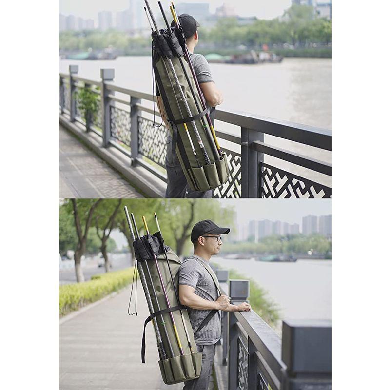 ロッドケース 釣りロッド 釣竿ケース フィッシングバッグ 釣り用バッグ タックルバッグ 大容量 釣り竿入れ 竿袋 手提げ 肩掛け 5本ロッド Buzzone 通販 Yahoo ショッピング