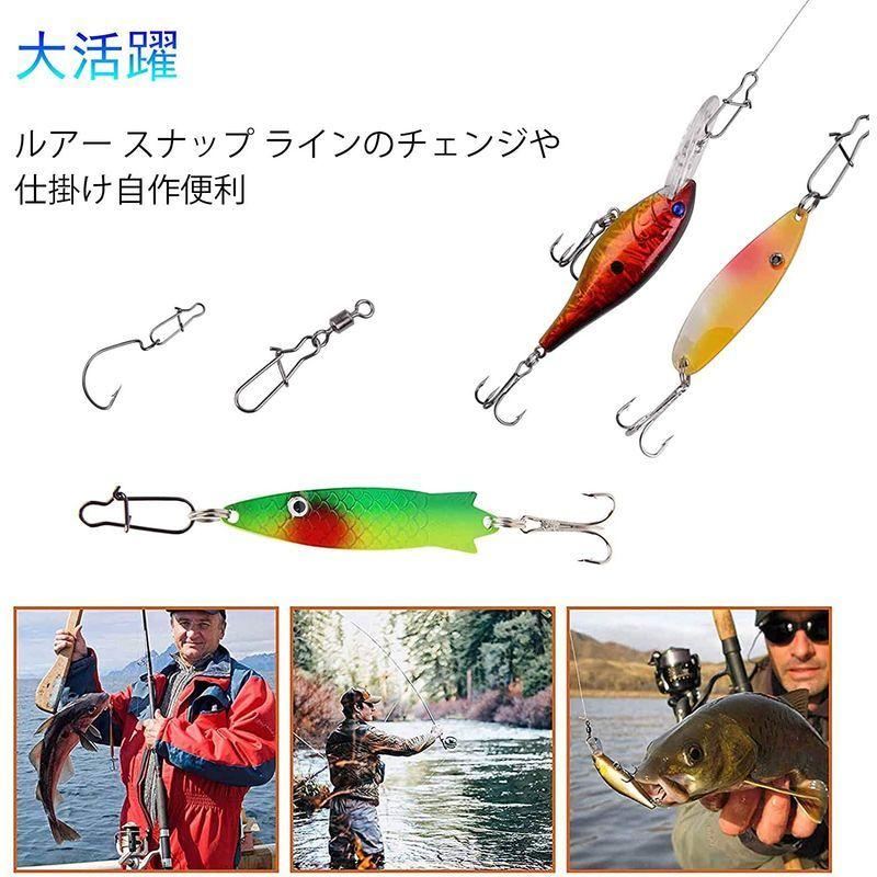 クイックスナップ 釣り ルアースナップ 高耐力 ルアーチェンジ サルカン 300本セット 1 39lb 5 lb Buzzone 通販 Yahoo ショッピング