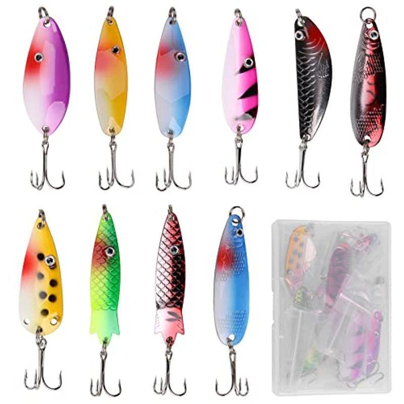 Silanon 釣り スプーン セット 爆釣シリーズ 10色ランダム メタルスプーンルアー 渓流釣り 管釣り ニジマス バス ナマズ ヤマメ 015 Buzzone 通販 Yahoo ショッピング