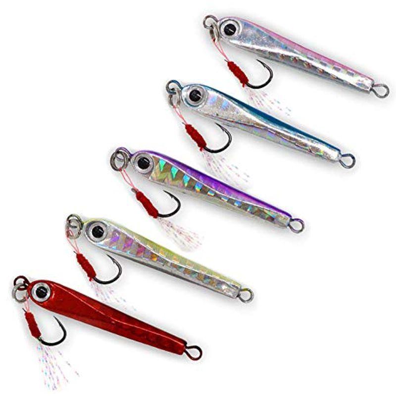 Wild Scene メタルジグ アジング セット 3 5g 3 5cm 5 5g 4 0cm ５個セット アシストフック 標準装備 Buzzone 通販 Yahoo ショッピング