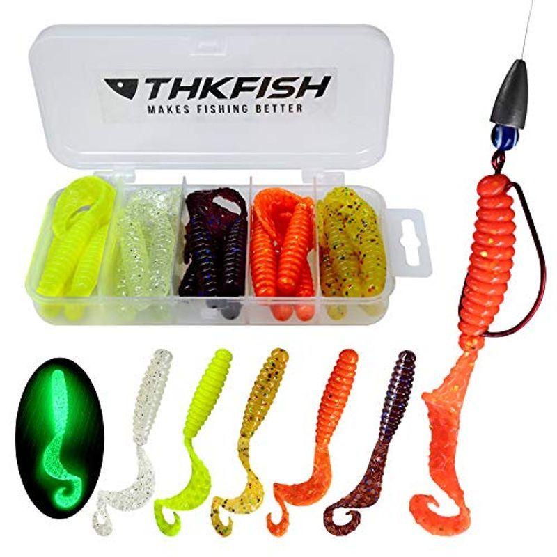 THKFISH 20個/箱ルアー 釣りシーバス ルアーワーム 釣り疑似 餌メバリング ワームマゴチ夜 釣り ルアーソフト ベイト ... - Buzzone 20220204055929 01175