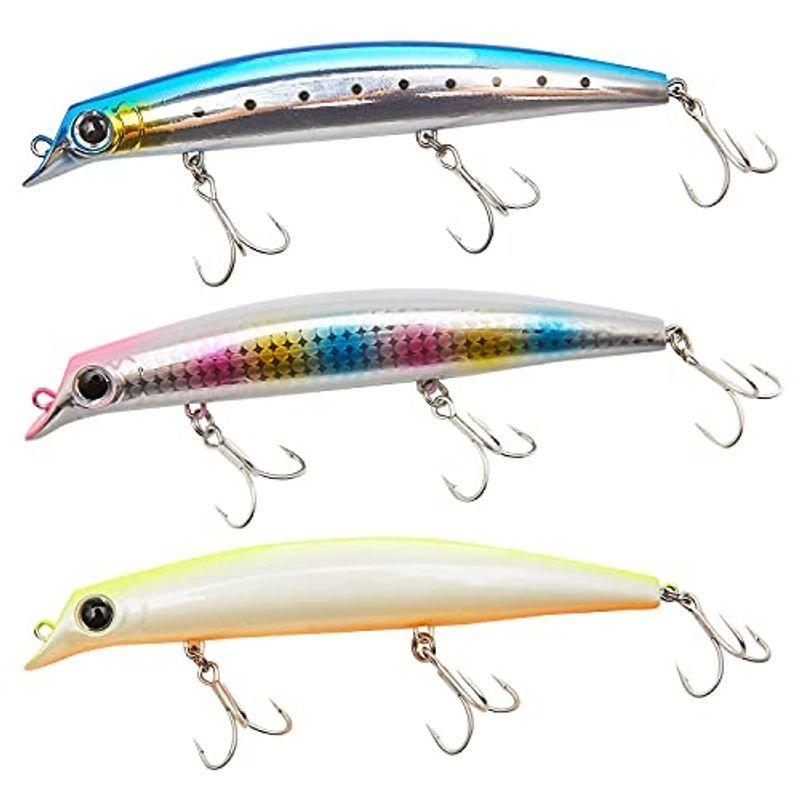 海外限定 青嵐ルアーフローティングミノー シーバス セット 1mm 17g タングステン重心移動式 青物 ルアー St 46トリブルフッ Quran Unv Edu Sd