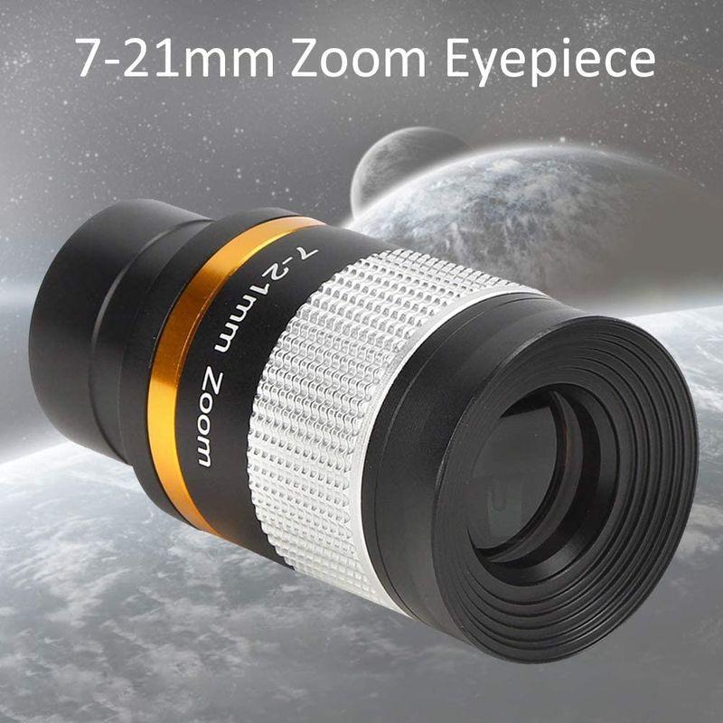 天体望遠鏡接眼レンズ 7?21mm連続ズーム接眼レンズ 多層コーティングアイピース 1.25インチ/31.7 MM天体望遠鏡用  :20220204161224-00016:BuzzOne - 通販 - Yahoo!ショッピング