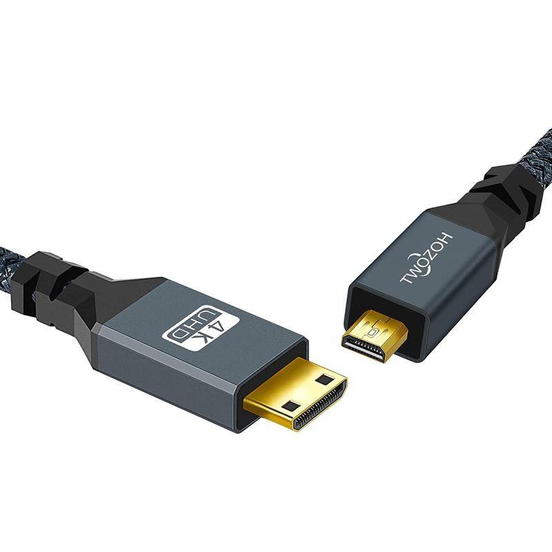 Twozoh Micro HDMI to Mini HDMI 変換 ケーブル 1M (タイプD-タイプC) 4K 60Hz、ミニHDMI t :20220204171601-00828:BuzzOne - 通販 - Yahoo!ショッピング Twozoh Micro HDMI to Mini HDMI 変換 ケーブル 1M (タイプD-タイプC) 4K 60Hz、ミニHDMI t :20220204171601-00828:BuzzOne - 通販 - Yahoo!ショッピング