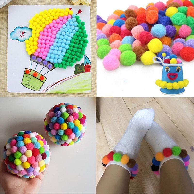 Kingsie ポンポンボール 1000個セット カラフル ポンポン キラキラ ラメボール フェルトボール デコパーツ 手芸材料 手作り素材 Buzzone 通販 Yahoo ショッピング