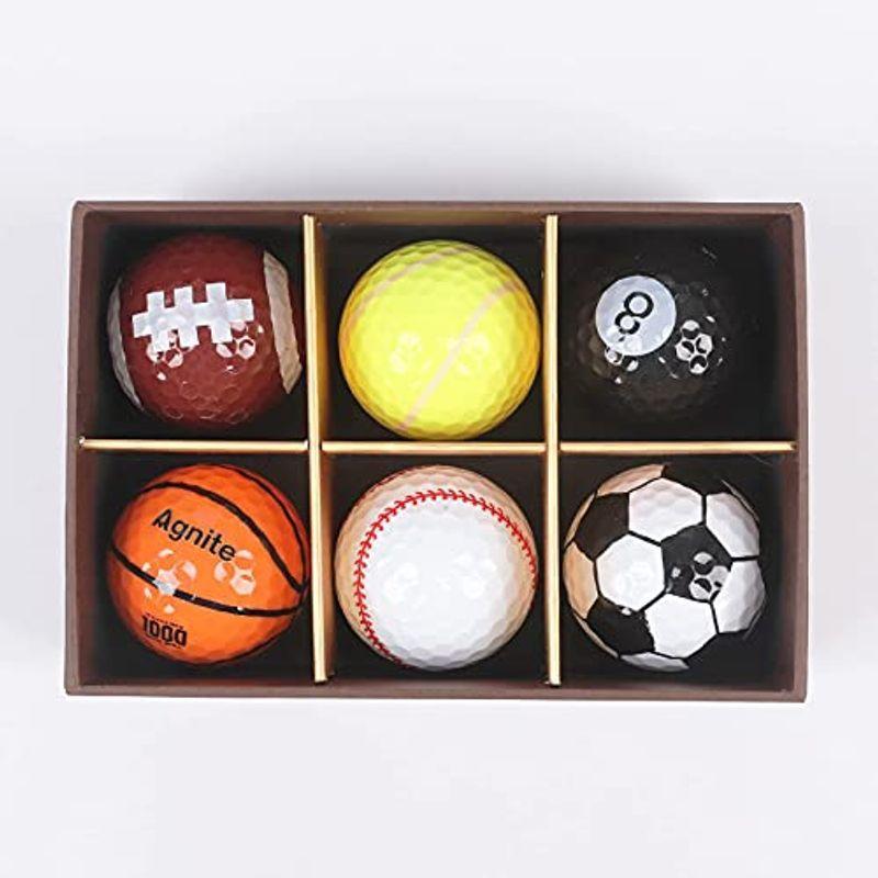 Its おもしろ ユニーク ゴルフボール 6種類セット プレゼント 景品 ギフト 球 サッカー バスケ 野球 テニスなど S1f5ykwt9x ゴルフ Www Robotnature Com
