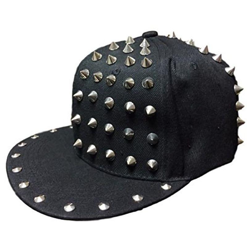 全品送料無料 ルビタス B系 帽子 Hip Hop ぼうし メンズ キャップ カッコイイ トゲトゲ つば平 つば広 スタッヅ スタッズ 全国宅配無料 Turningheadskennel Com