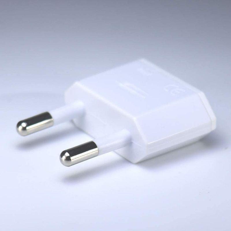格安販売の ヨーロッパ コンセント変換アダプタ 電源変換プラグ Cタイプ 4個セット ヨーロッパ コンセント変換アダプタ 海外旅行用 電源変換プラグ Cタイプ 4個セット(白)