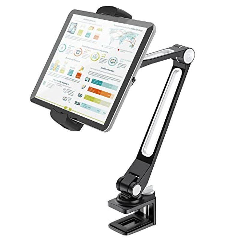 Abovetek 頑丈なipad スタンド ホルダー クリップ式 アルミ製ロングアーム Ipadタブレットマウント スマホ 360 回転式 Buzzone 通販 Yahoo ショッピング