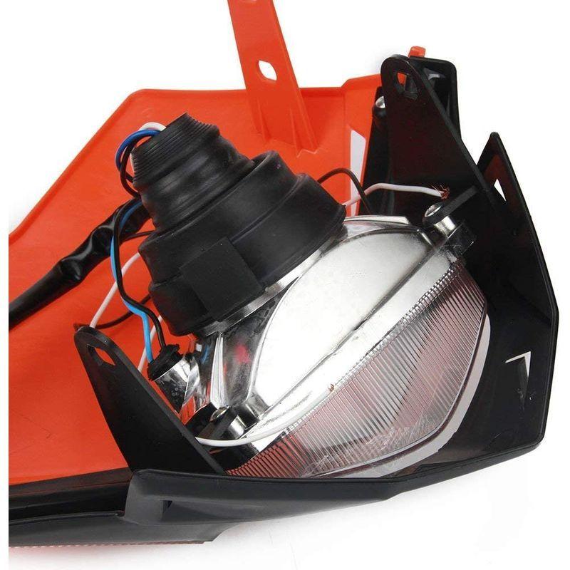 karun バイク ヘッドライト カウル ストリート オフロード LEDディ