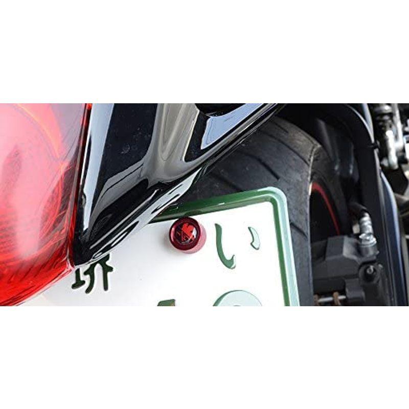 KYO-EI 協永産業 エヴァンゲリヲン新劇場版 バイク用ナンバープレートボルトバルブキャップセット EVABCR レッド Ver.2 RED ネルフ KYO-EI 協永産業 エヴァンゲリヲン新劇場版 バイク用ナンバープレートボルトバルブキャップセット EVABCR レッド Ver.2 RED ネルフ