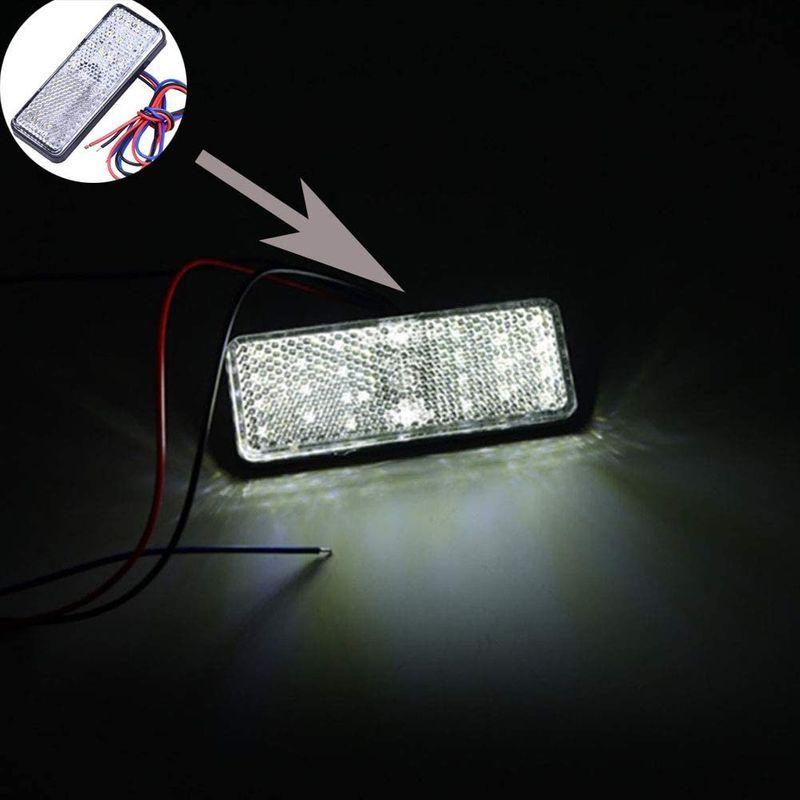 LED リフレクター LED 反射板 汎用 12v スモール ブレーキ ウインカー 連動可能 サイドマーカー 赤レンズ レッド発光 赤発光  :20220211053650-01392:BuzzOne - 通販 - Yahoo!ショッピング