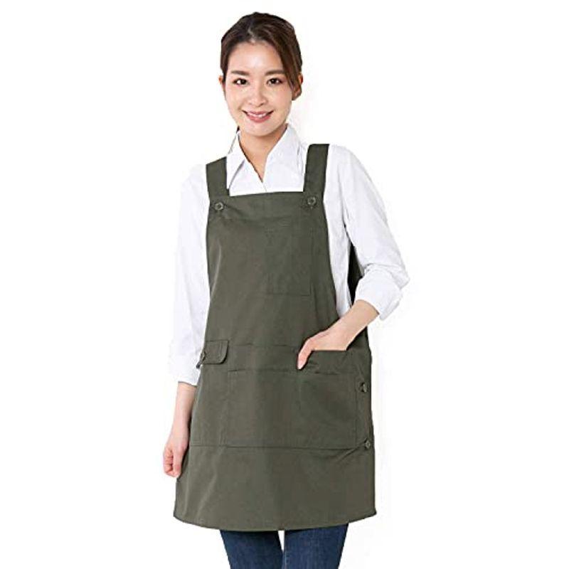エプロン ワンピース型 簡単 お尻が隠れる 多機能 ポケット レディース メンズ 可愛い 無地 シンプル ゆったりエプロン H型エプロン カ Buzzone 通販 Yahoo ショッピング
