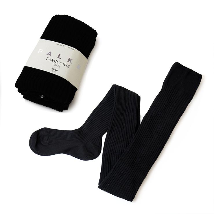 FALKE ファルケ リブタイツ FAMILY RIB TIGHTS 48490 WOMEN レディース 女性 コットンリブタイツ 綿 コットン |  | 01