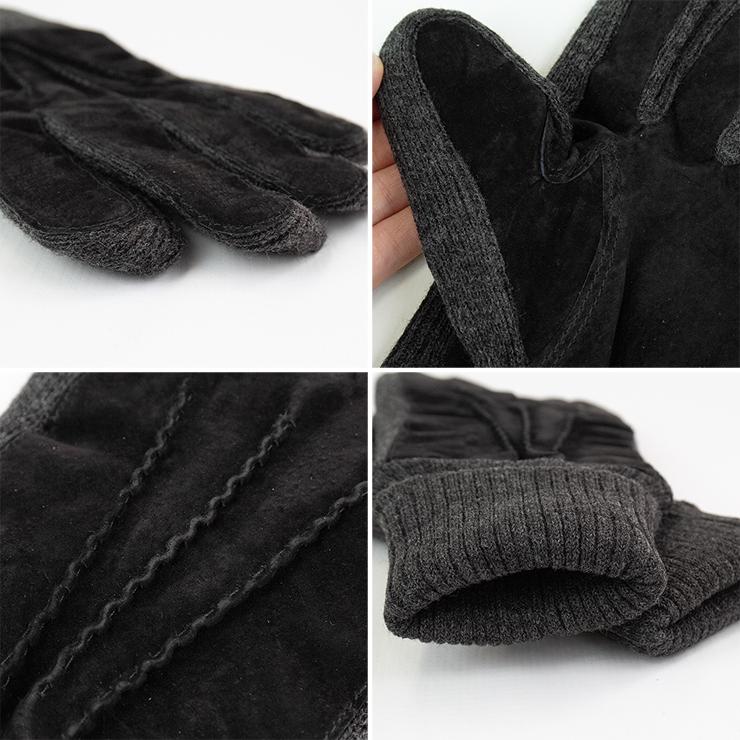 DENTS デンツ ニット×スエード メンズ グローブ KENDAL 5-1629