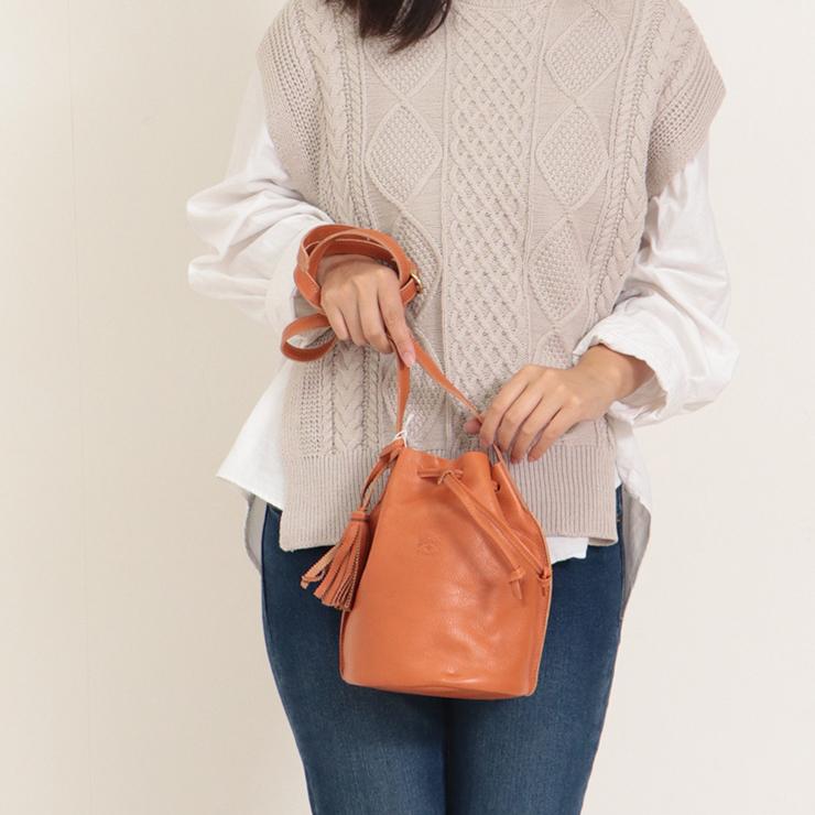 イルビゾンテ il bisonte(イルビゾンテ) ドローストリング ショルダー A2601 BBU006 PV001 | IL BISONTE | 02