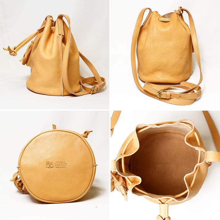 イルビゾンテ il bisonte(イルビゾンテ) ドローストリング ショルダー A2601 BBU006 PV001 | IL BISONTE | 07