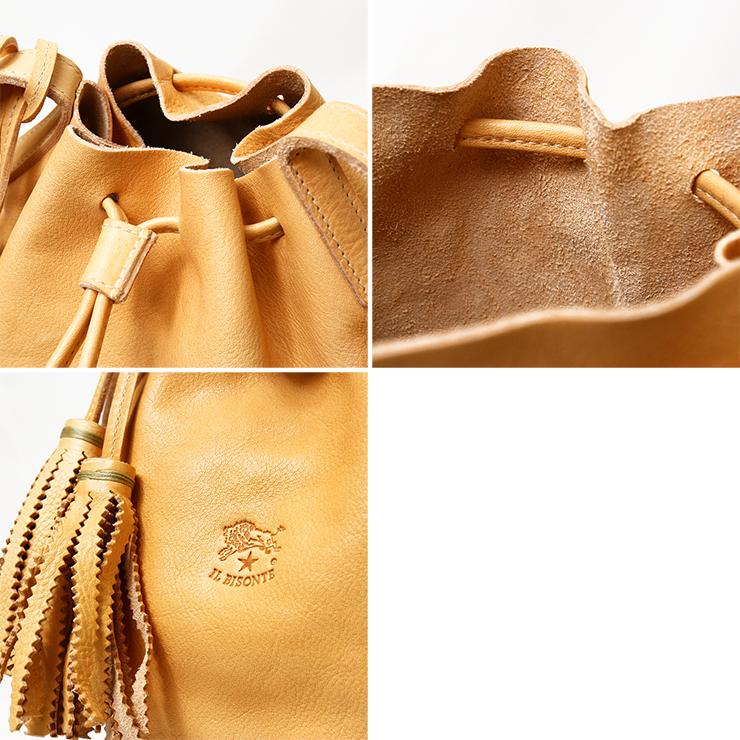 イルビゾンテ il bisonte(イルビゾンテ) ドローストリング ショルダー A2601 BBU006 PV001 | IL BISONTE | 08