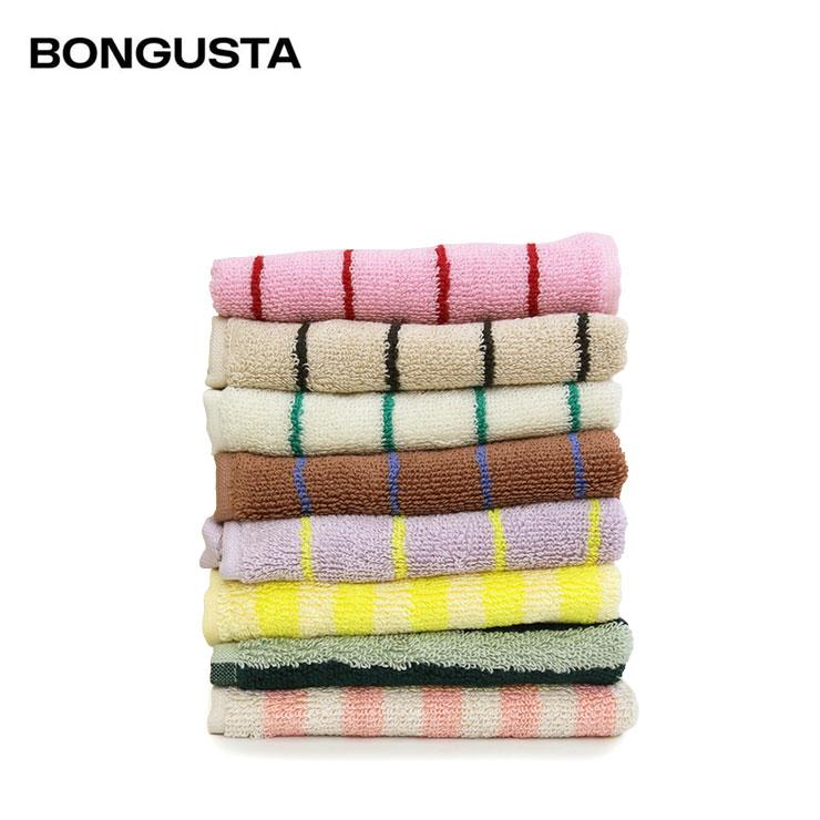 BONGUSTA【ボングスタ】NARAM WASH CLOTH ハンドタオル BON99 NARAM WASH CLOTH ナラム ウォッシュ クロス レディース ストライプ | 