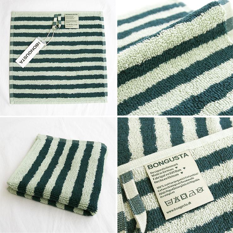 BONGUSTA【ボングスタ】NARAM WASH CLOTH ハンドタオル BON99 NARAM WASH CLOTH ナラム ウォッシュ クロス レディース ストライプ |  | 15