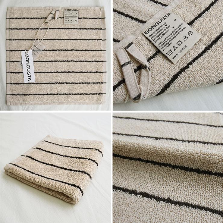 BONGUSTA【ボングスタ】NARAM WASH CLOTH ハンドタオル BON99 NARAM WASH CLOTH ナラム ウォッシュ クロス レディース ストライプ |  | 07