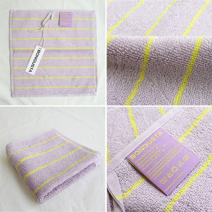 BONGUSTA【ボングスタ】NARAM WASH CLOTH ハンドタオル BON99 NARAM WASH CLOTH ナラム ウォッシュ クロス レディース ストライプ |  | 09